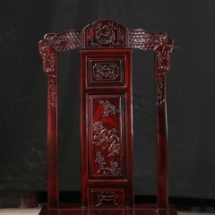 阔叶黄檀-1.2米素面圆桌+汉宫餐椅