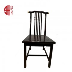 新中式红木家具黑檀木乌木圆桌餐台全实木餐桌椅组合红木家具吃饭桌1.38米