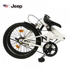 （积分可换购）Jeep美国吉普 城市休闲折叠单车自行车骑行车 20寸单速
