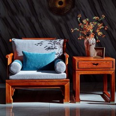 大果紫檀新中式家具缅甸花梨木客厅别墅大户型沙发组合心境沙发