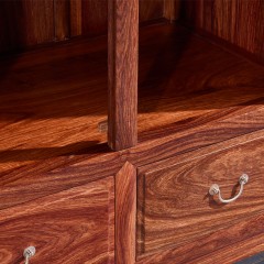 红木实木顶箱柜刺猬紫檀衣柜中式卧室四门衣柜储物柜花梨木大衣柜