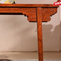 红木花梨原木刺猬紫檀翘头雕花无抽条案实木中式供桌1.2m