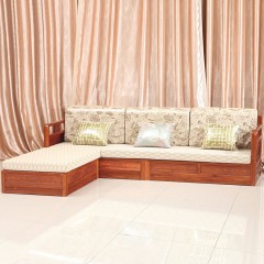 红木家具贵妃沙发全实木现代新中式木制客厅转角刺猬紫檀箱体组合