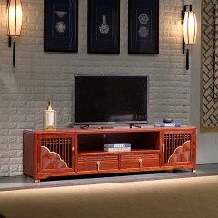 刺猬紫檀客厅新中式电视柜国标红木家具实木组合精品清和地柜