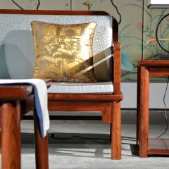 红木沙发实木家具刺猬紫檀木沙发仿古客厅新中式小户型锦尚沙发123六件套