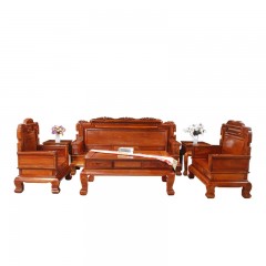 缅甸花梨113红木客厅六件套和谐沙发大果紫檀实木中式组合家具