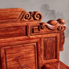 红木财源沙发组合刺猬紫檀花梨木新中式中式客厅家具123组合加电视柜