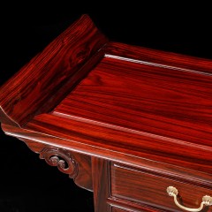 红木家具印尼黑酸枝客厅柜子储物柜中式多功能实木抽屉式素面二联柜