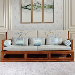 中信红木家具新中式冈比亚花梨沙发刺猬紫檀客厅组合卯榫明清品质